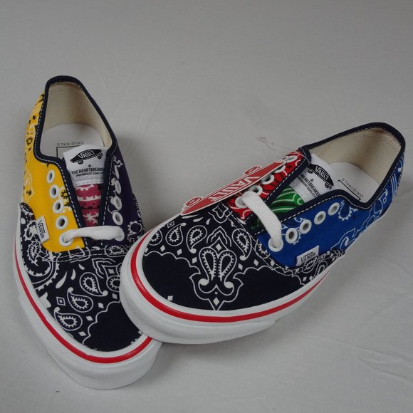 NWT VANS VAULT COLORFUL BANDANA PAISLEY PATTERN SNEAKERS MEN'S 6.5 WOMENS 8